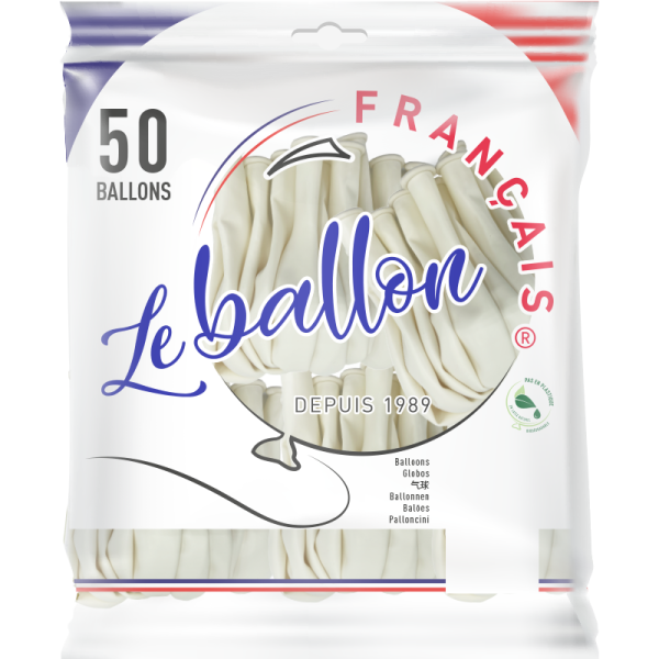 Ballon blanc opaque – Image 4