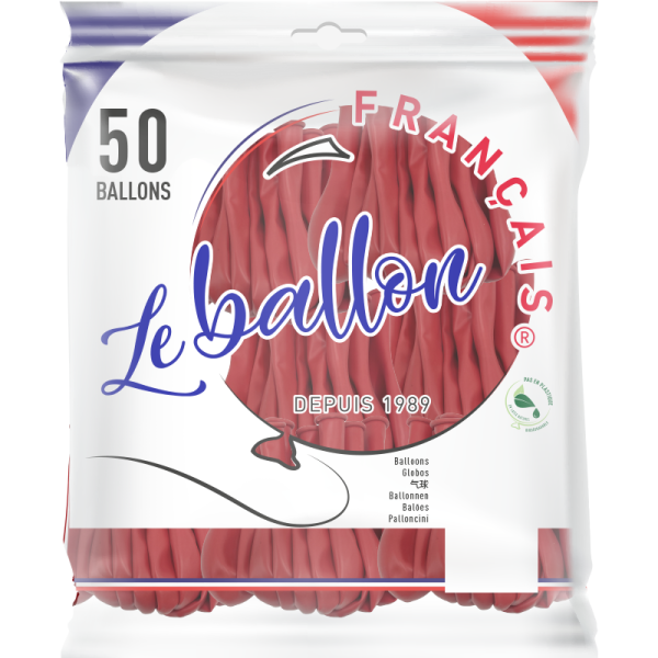 Ballon rouge opaque – Image 4