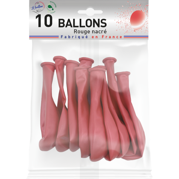 Ballon rouge nacré – Image 2