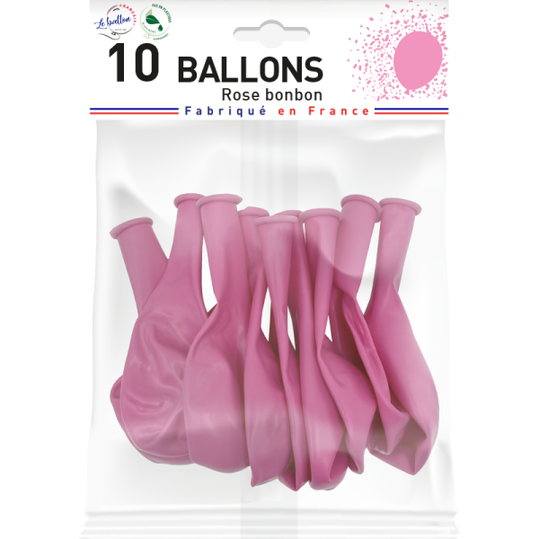 Ballon rose bonbon opaque – Image 2