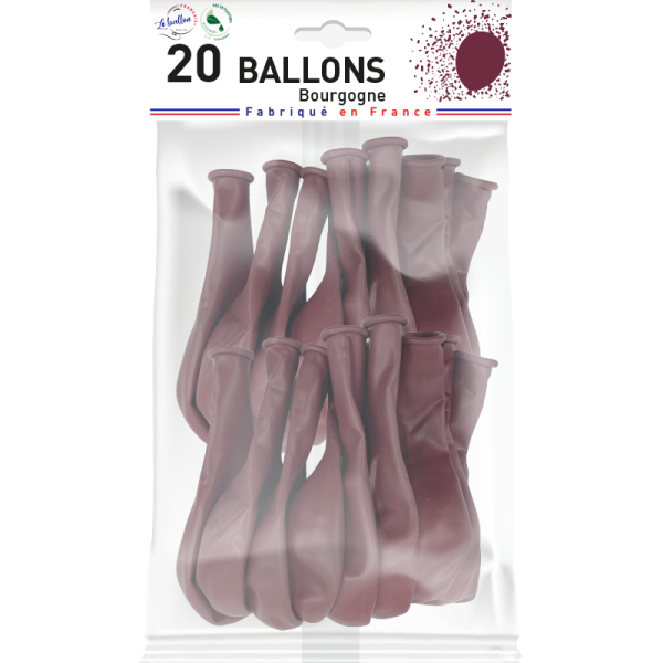 Ballon bourgogne opaque – Image 3