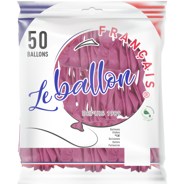 Ballon rose bonbon opaque – Image 4