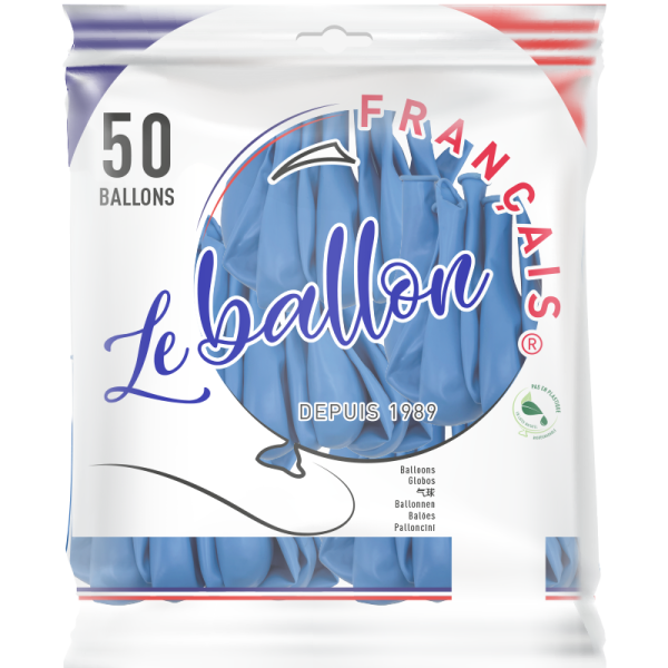 Ballon bleu pâle opaque – Image 4