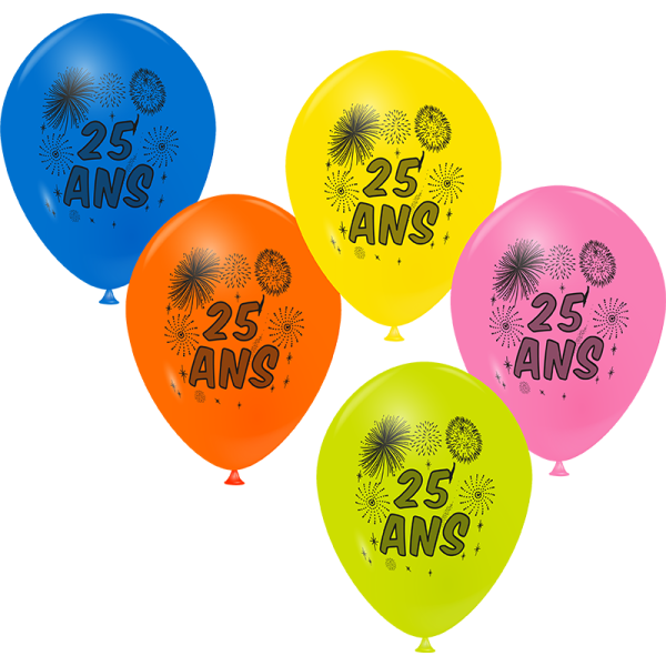 Ballon feux d'artifice + âge