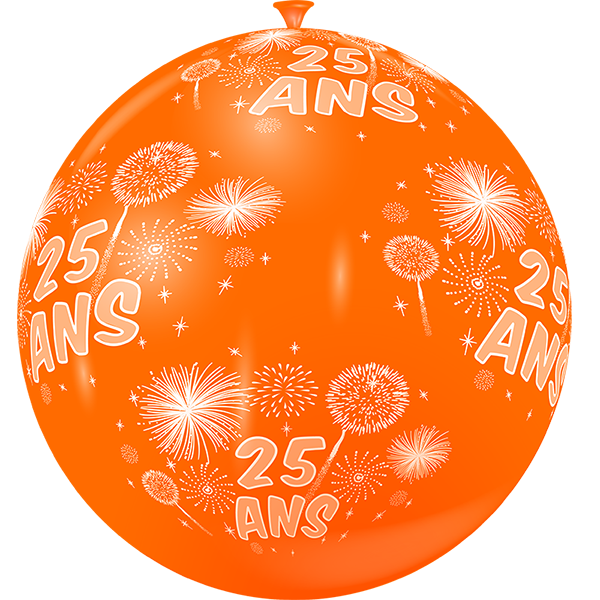 Featured image for “Ballon géant feux d'artifice 25 ans”