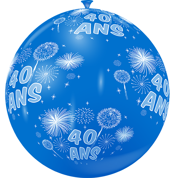 Featured image for “Ballon géant feux d'artifice 40 ans”