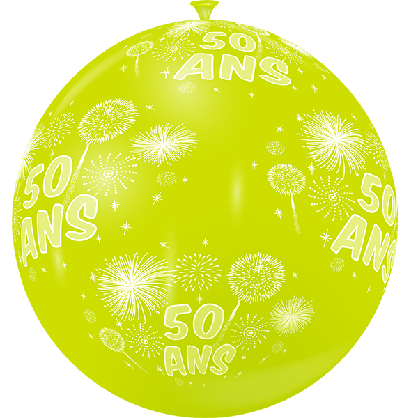 Featured image for “Ballon géant feux d'artifice 50 ans”