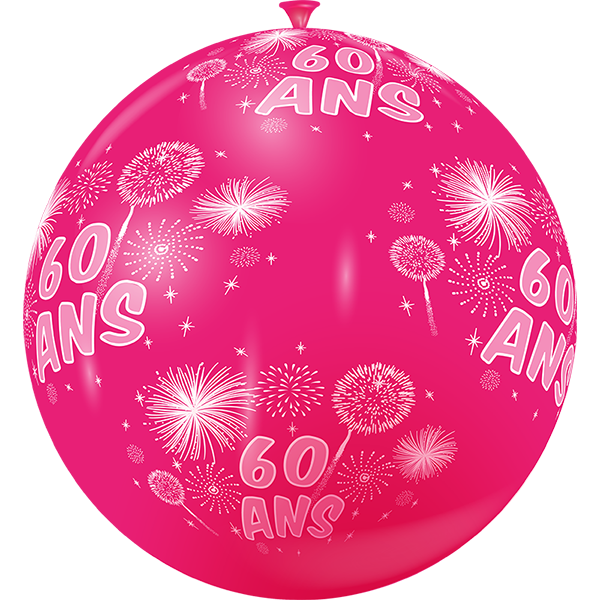 Featured image for “Ballon géant feux d'artifice 60 ans”