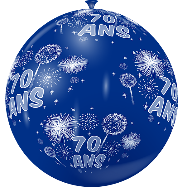 Featured image for “Ballon géant feux d'artifice 70 ans”