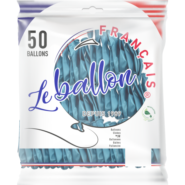 Ballon turquoise nacré – Image 4