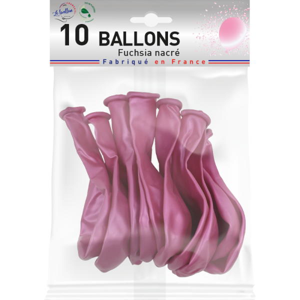 Ballon fuchsia nacré – Image 2