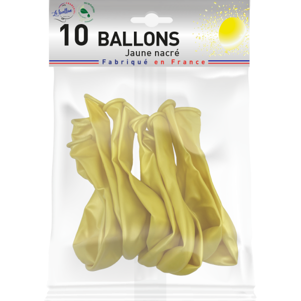 Ballon jaune nacré – Image 2