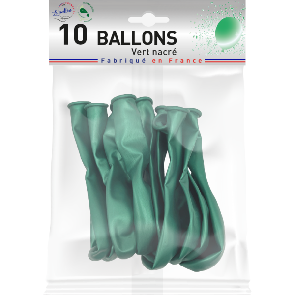 Ballon vert nacré – Image 2