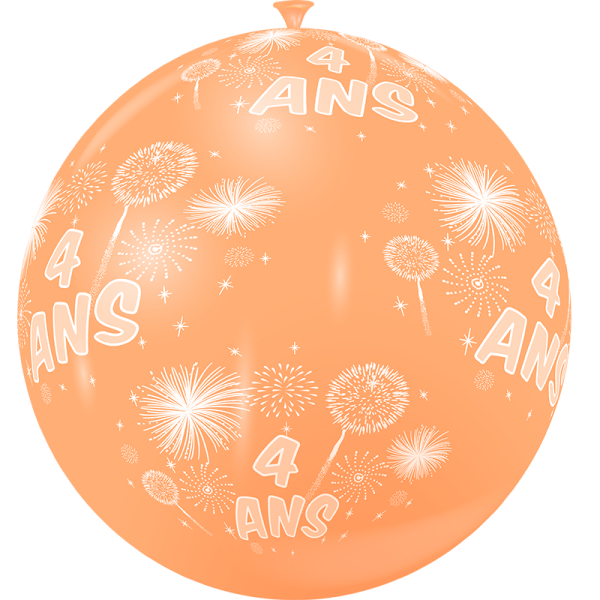 Ballon géant feux d'artifice 4 ans