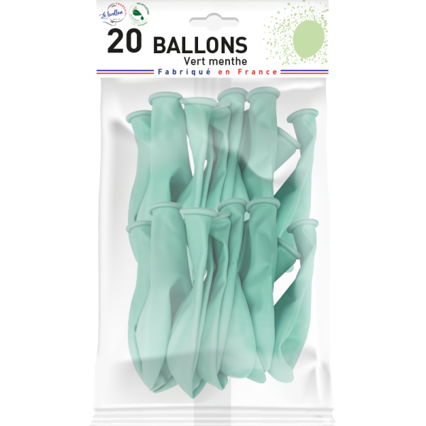 Ballon vert menthe opaque – Image 3