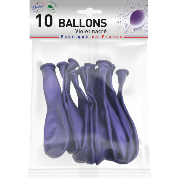 Ballon violet nacré – Image 2