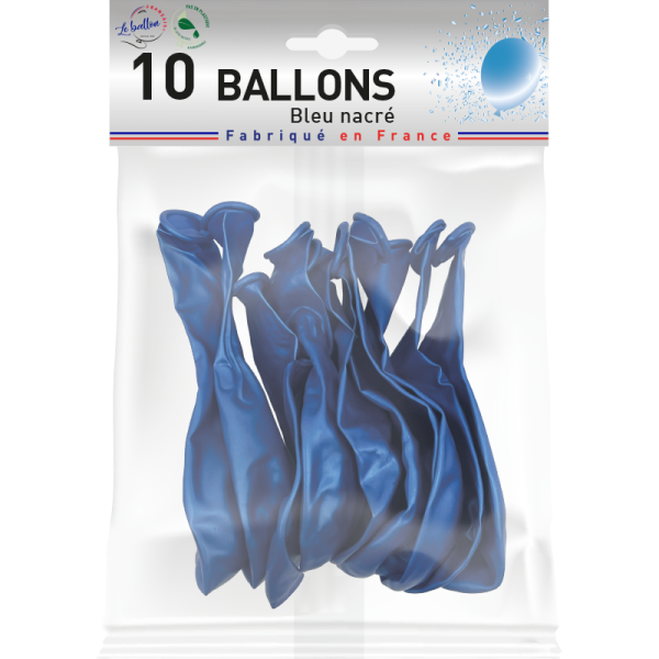 Ballon bleu nacré – Image 2