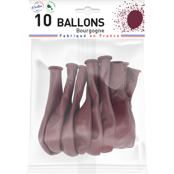 Ballon bourgogne opaque – Image 2