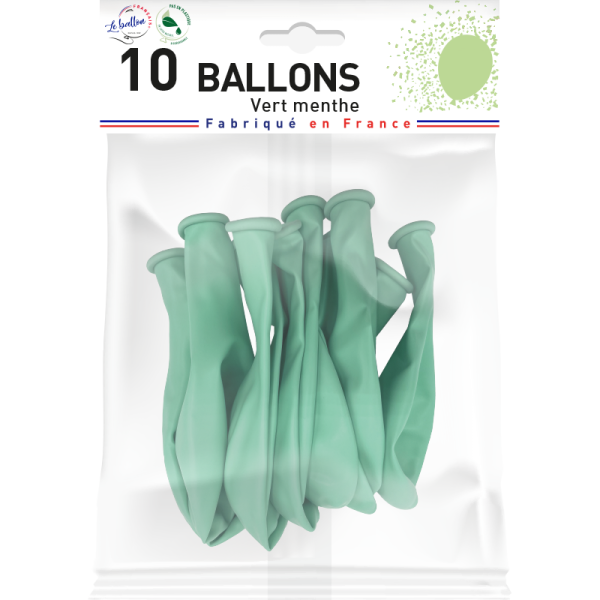 Ballon vert menthe opaque – Image 2