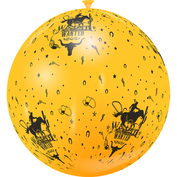 Ballon géant ambiance western