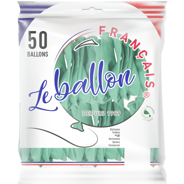 Ballon vert menthe opaque – Image 4