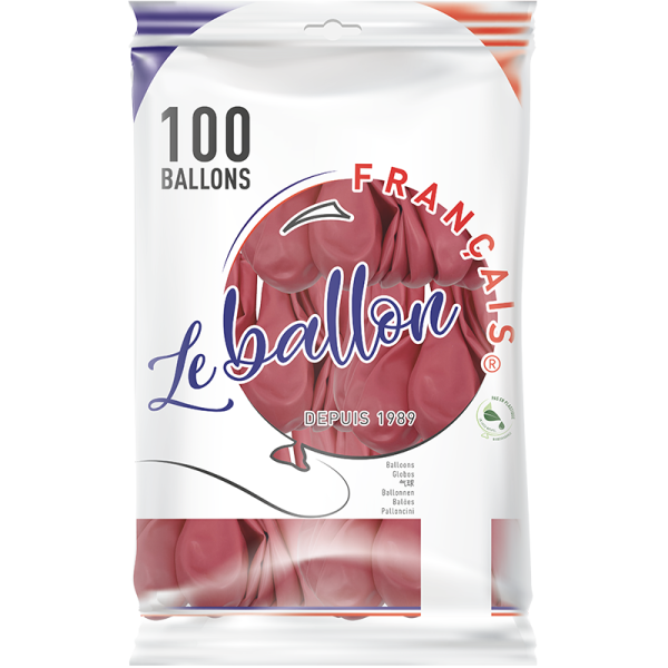 Ballon framboise opaque – Image 5