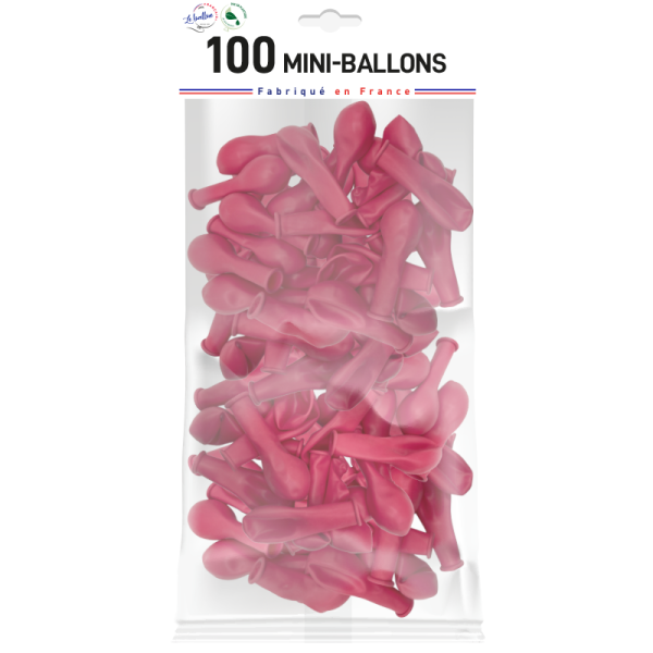Mini-ballon framboise opaque – Image 3