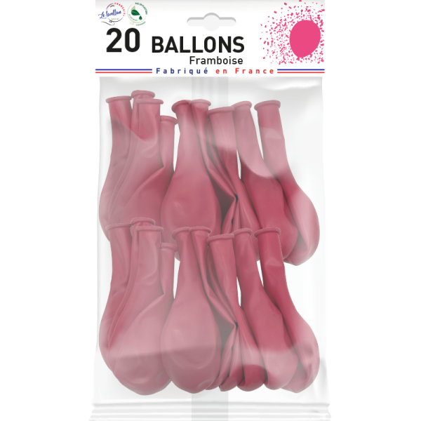 Ballon framboise opaque – Image 3
