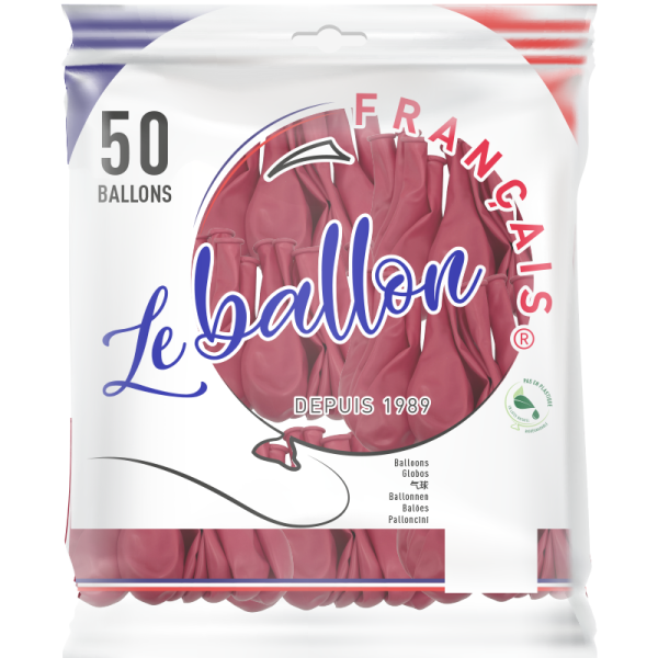 Ballon framboise opaque – Image 4