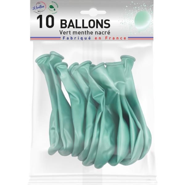 Ballon vert menthe nacré – Image 2