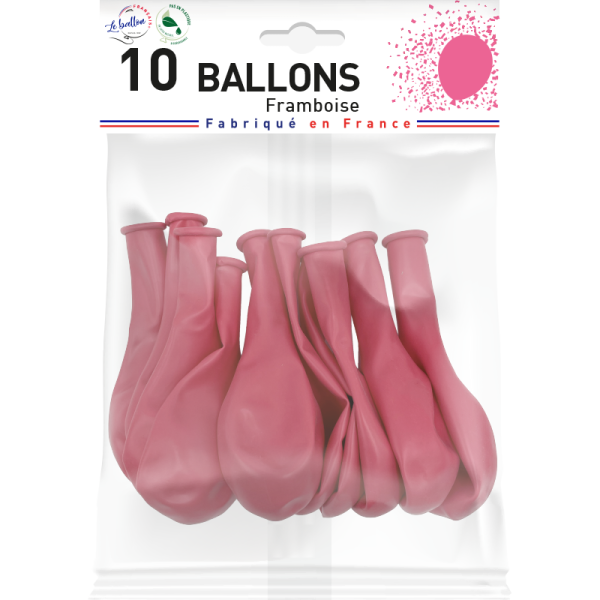 Ballon framboise opaque – Image 2