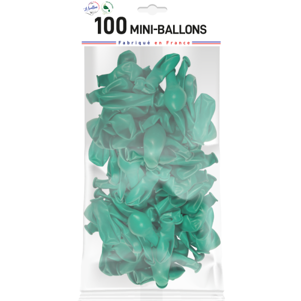 Mini-ballon vert opaque – Image 3