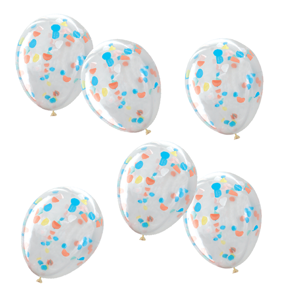 Featured image for “Ballon confettis multicolores”