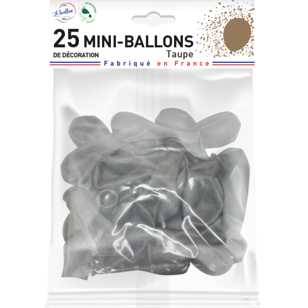 Mini-ballon taupe opaque – Image 2