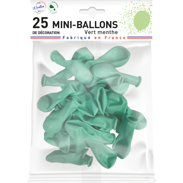 Mini-ballon vert menthe opaque – Image 2