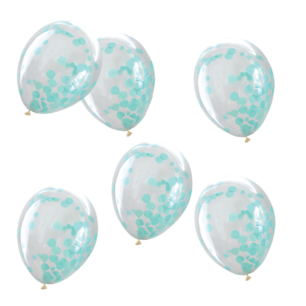Featured image for “Ballon confettis vert menthe”