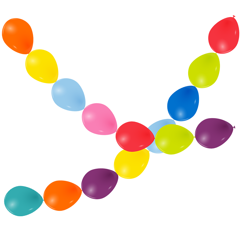 Featured image for “Ballon lien opaque multicolore”