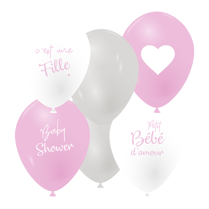 Featured image for “Ballons baby shower fille”