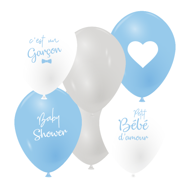Ballons baby shower garçon