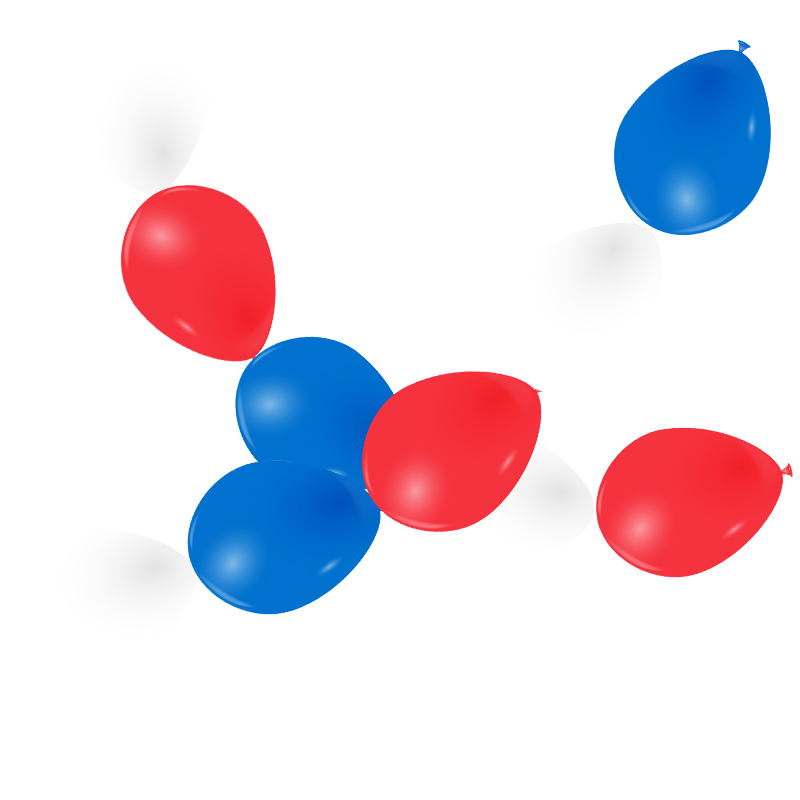 Featured image for “Guirlande ballon lien bleu, blanc et rouge”