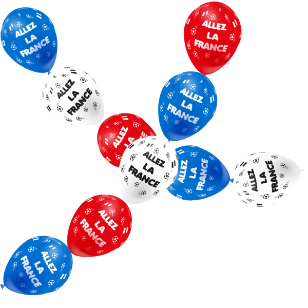 Guirlande ballon lien "Allez la France"