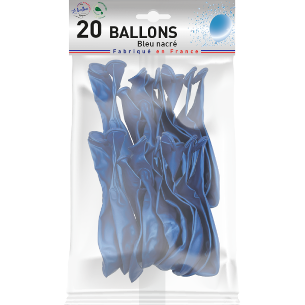 Ballon bleu nacré – Image 3
