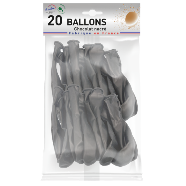 Ballon chocolat nacré – Image 3