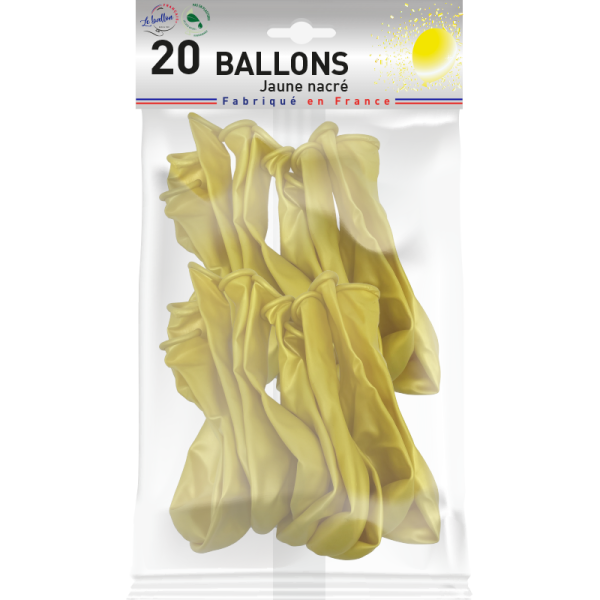 Ballon jaune nacré – Image 3