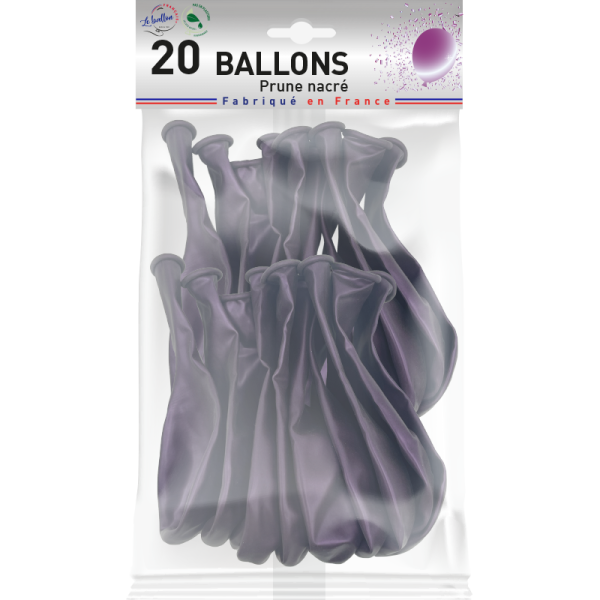 Ballon prune nacré – Image 3