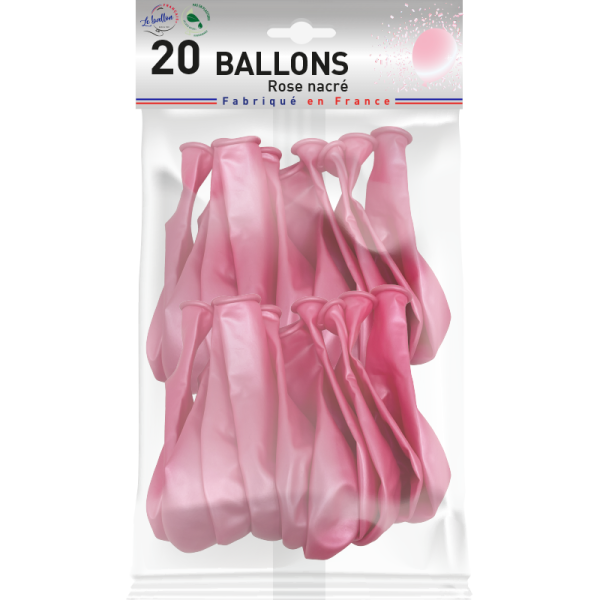 Ballon rose nacré – Image 3