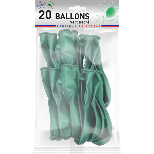 Ballon vert nacré – Image 3