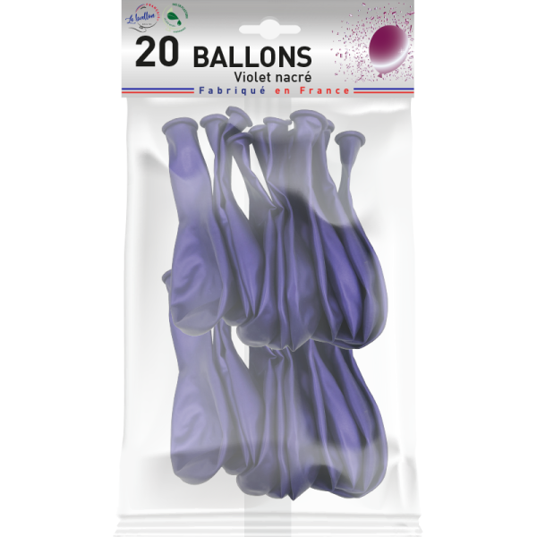 Ballon violet nacré – Image 3