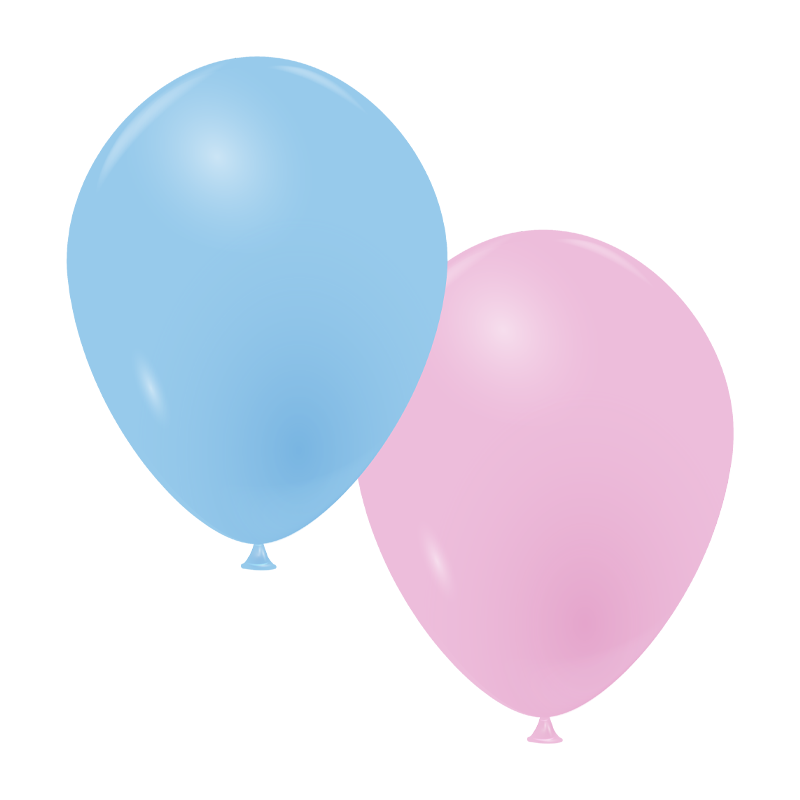 Featured image for “Ballons rose et bleu pâle”
