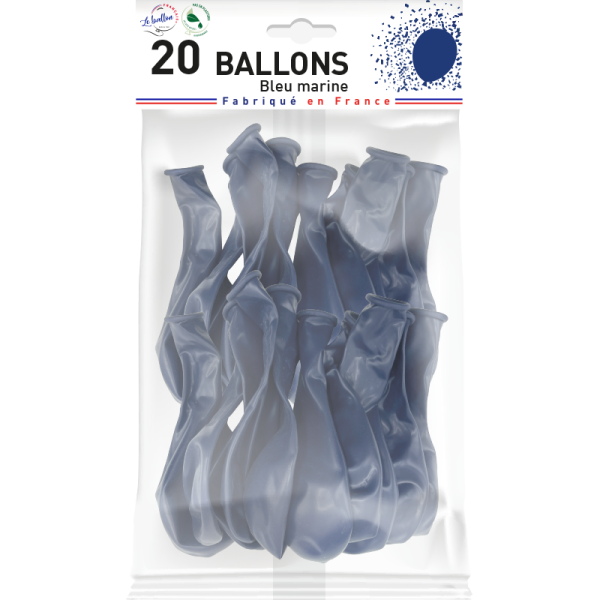 Ballon bleu marine opaque – Image 3